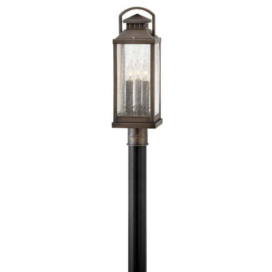 Hinkley Lighting Outdoor Revere Blackened Brass Post Mount Light - 1181BLB