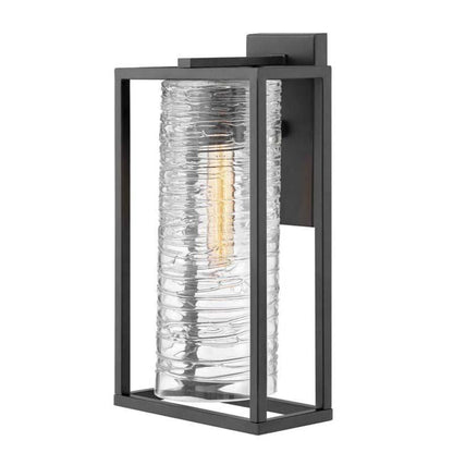 Hinkley Lighting Outdoor Pax Satin Black Wall Light - 1254SK