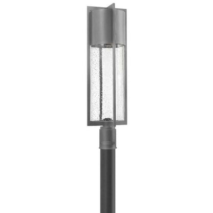 Hinkley 1321 Outdoor Shelter Post Mount Light - 1321BK