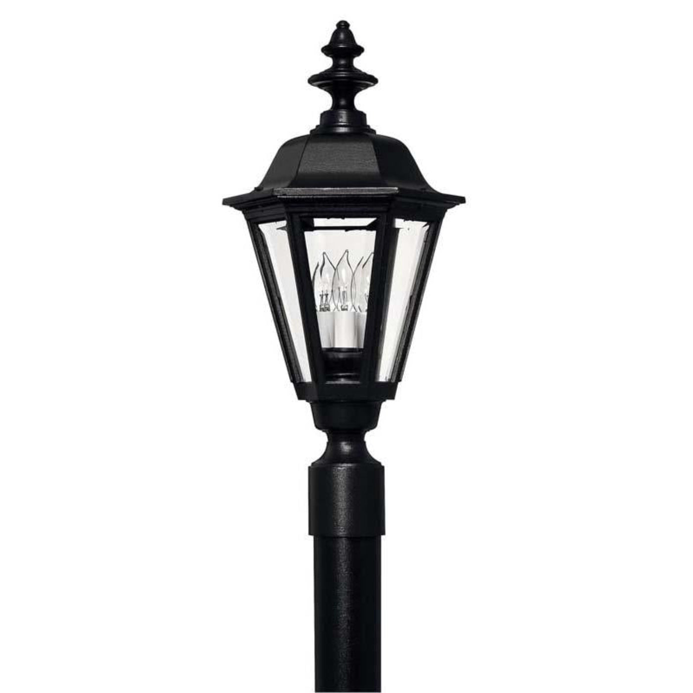 Hinkley 1471BK Outdoor Manor House Black Post Mount Light - 1471BK