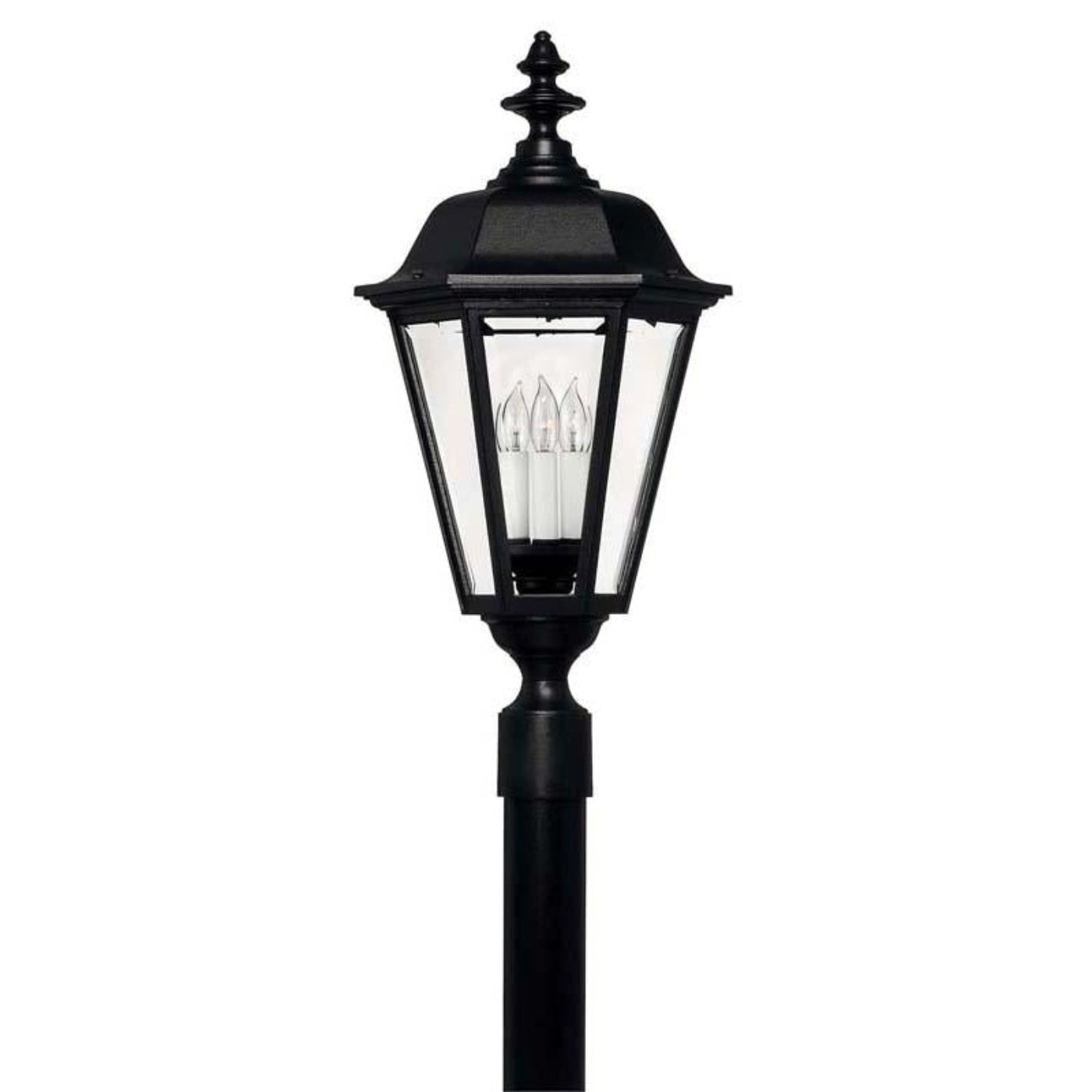 Hinkley 1471BK Outdoor Manor House Black Post Mount Light - 1471BK