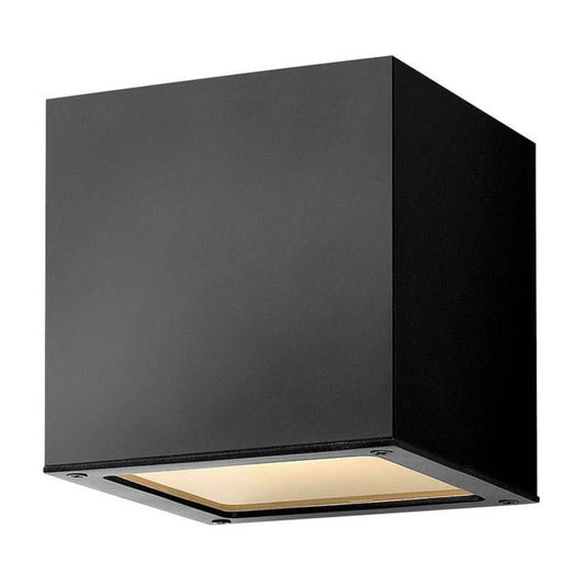 Hinkley Satin Black Outdoor Kube Wall Light - 1769SK