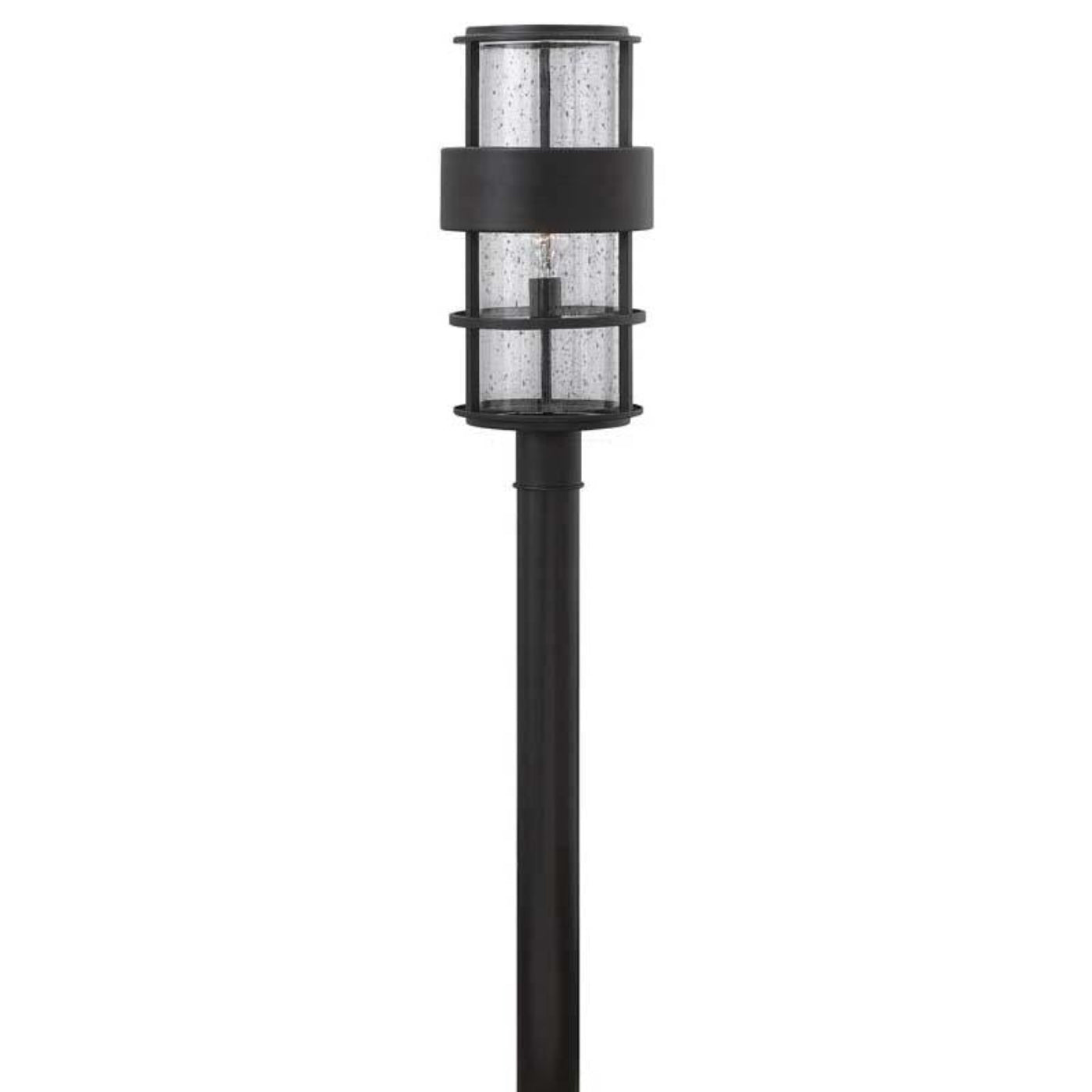 Hinkley Lighting Outdoor Saturn Satin Black Post Mount Light - 1901SK