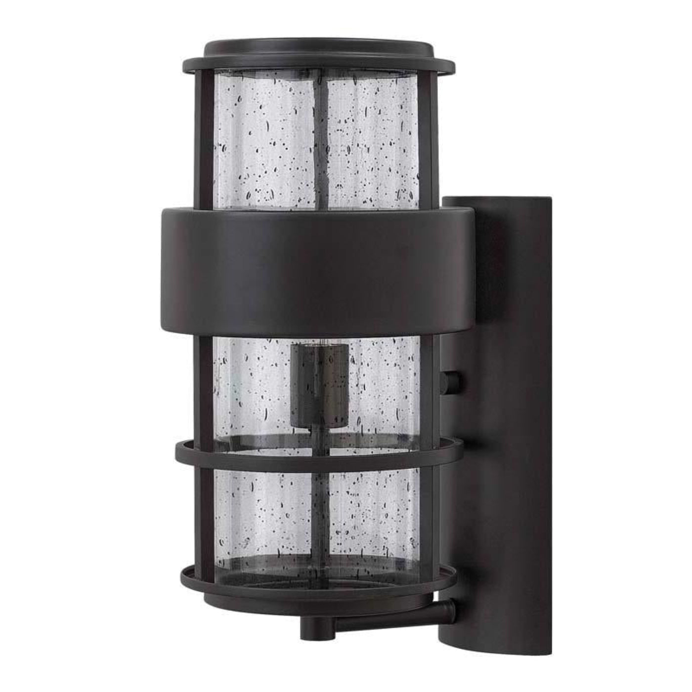 Hinkley Lighting Outdoor Saturn Satin Black Wall Light - 1904SK