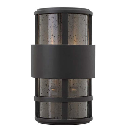 Hinkley Lighting Outdoor Saturn Satin Black Wall Light - 1908SK