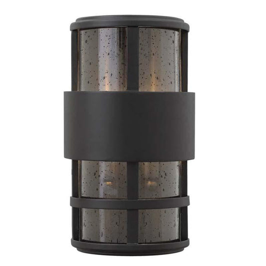 Hinkley Lighting Outdoor Saturn Satin Black Wall Light - 1908SK