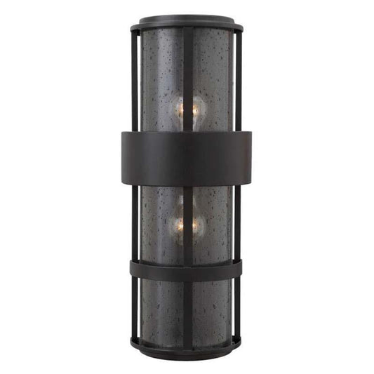 Hinkley Lighting Outdoor Saturn Satin Black Wall Light - 1909SK