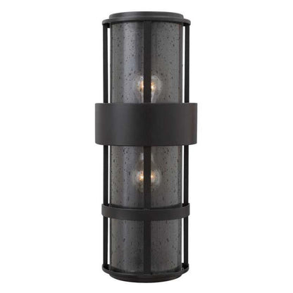 Hinkley Lighting Outdoor Saturn Satin Black Wall Light - 1909SK