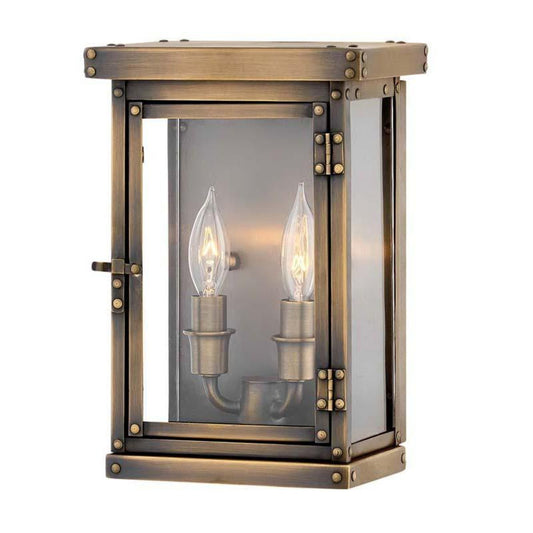 Hinkley Lighting Outdoor Hamilton Dark Antique Brass Wall Light - 2000DS