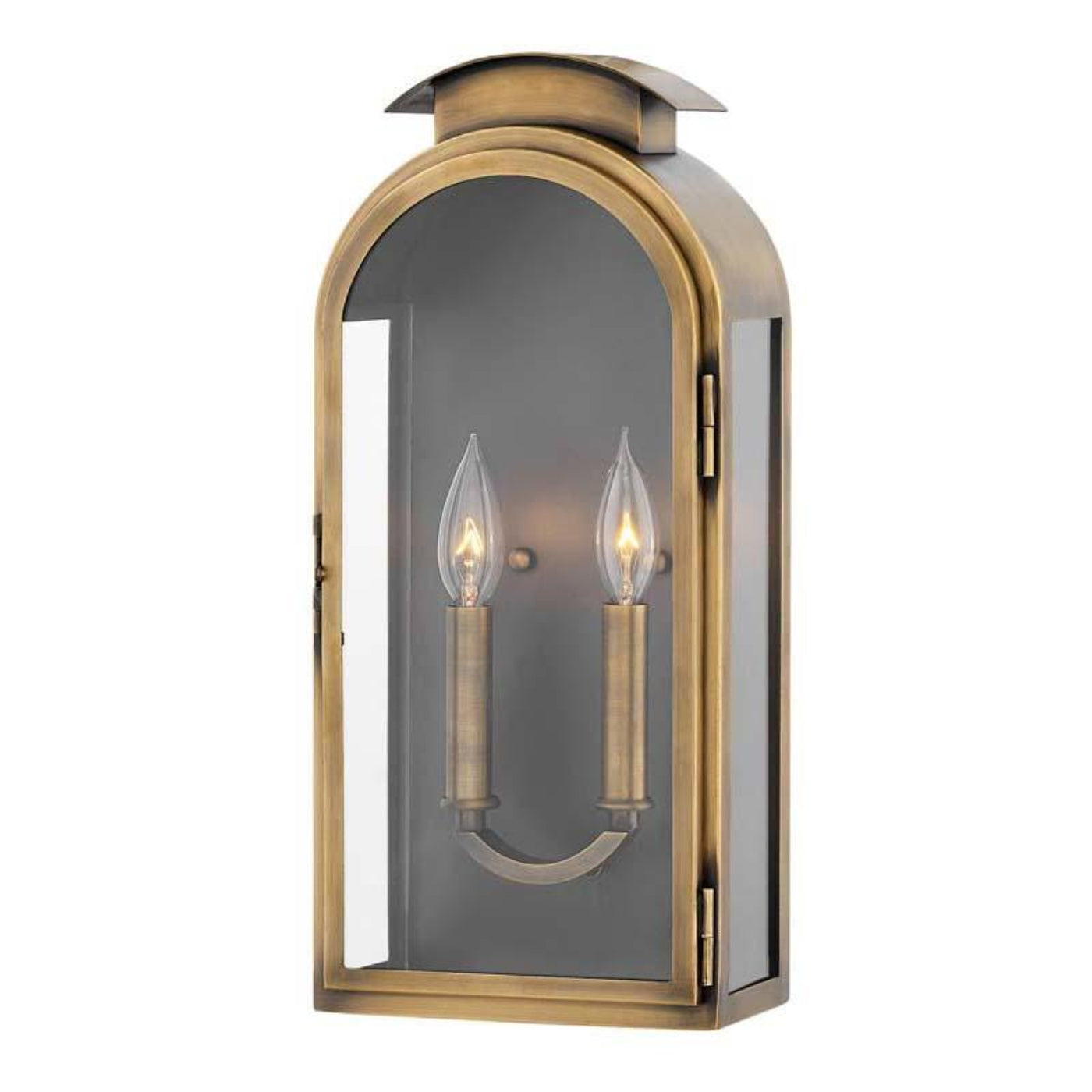 Hinkley Lighting Outdoor Rowley Light Antique Brass Wall Light - 2524LS