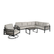 HIXON PANEL SECTIONAL DEEP SEATING SET 7 PIECE SET