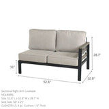 North Cape Hixon Panel Sectional Set 4 Piece Set