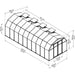 Rion Hobby Gardener 8' x 20' Greenhouse - HG7120