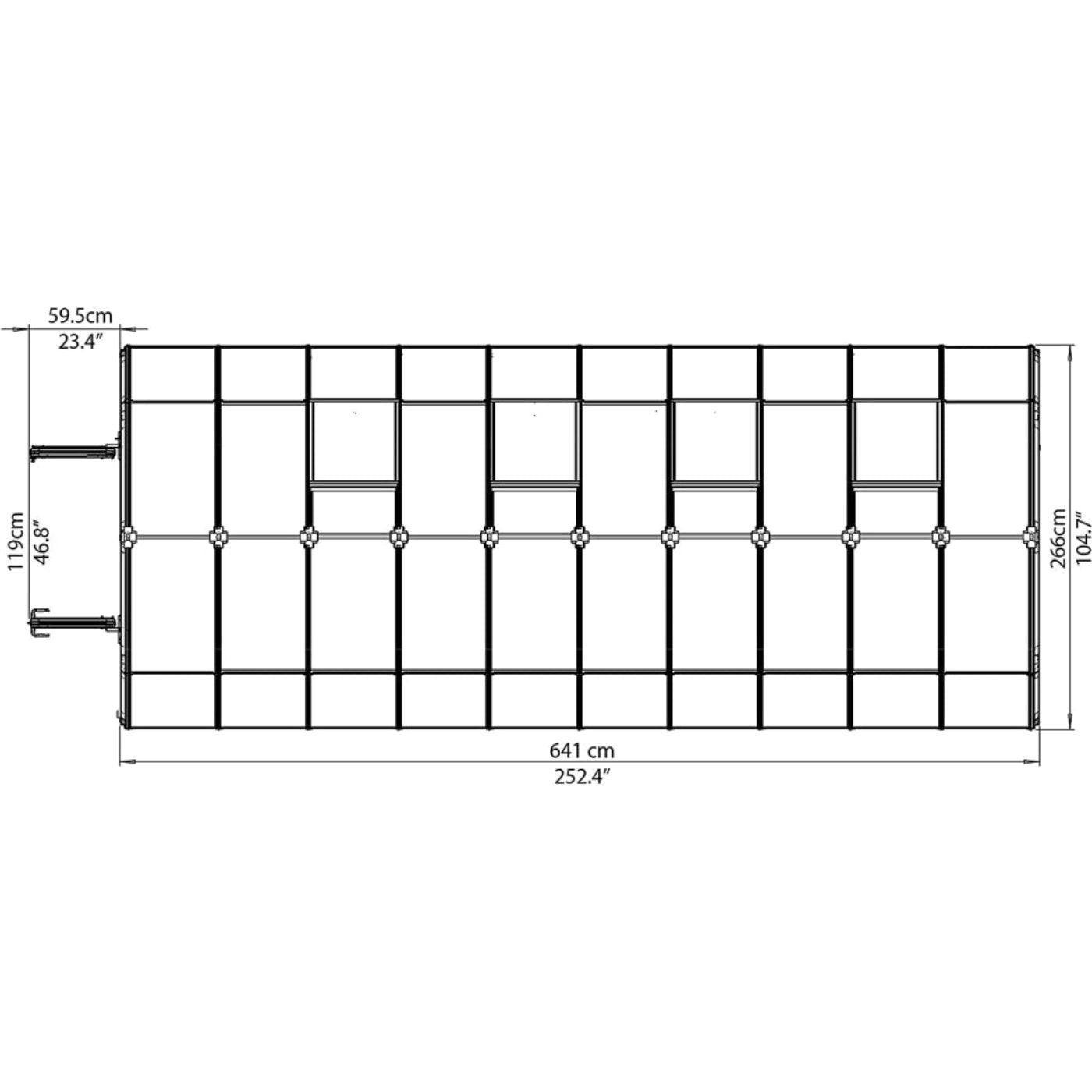 Rion Hobby Gardener 8' x 20' Greenhouse - HG7120