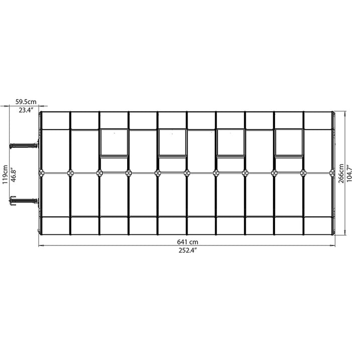 Rion Hobby Gardener 8' x 20' Greenhouse - HG7120