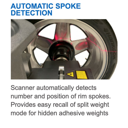 Hofmann | Geodyna 7800P Wheel Balancer with Touchscreen Monitor & Non-Contact Data Entry - EEWB753BEB