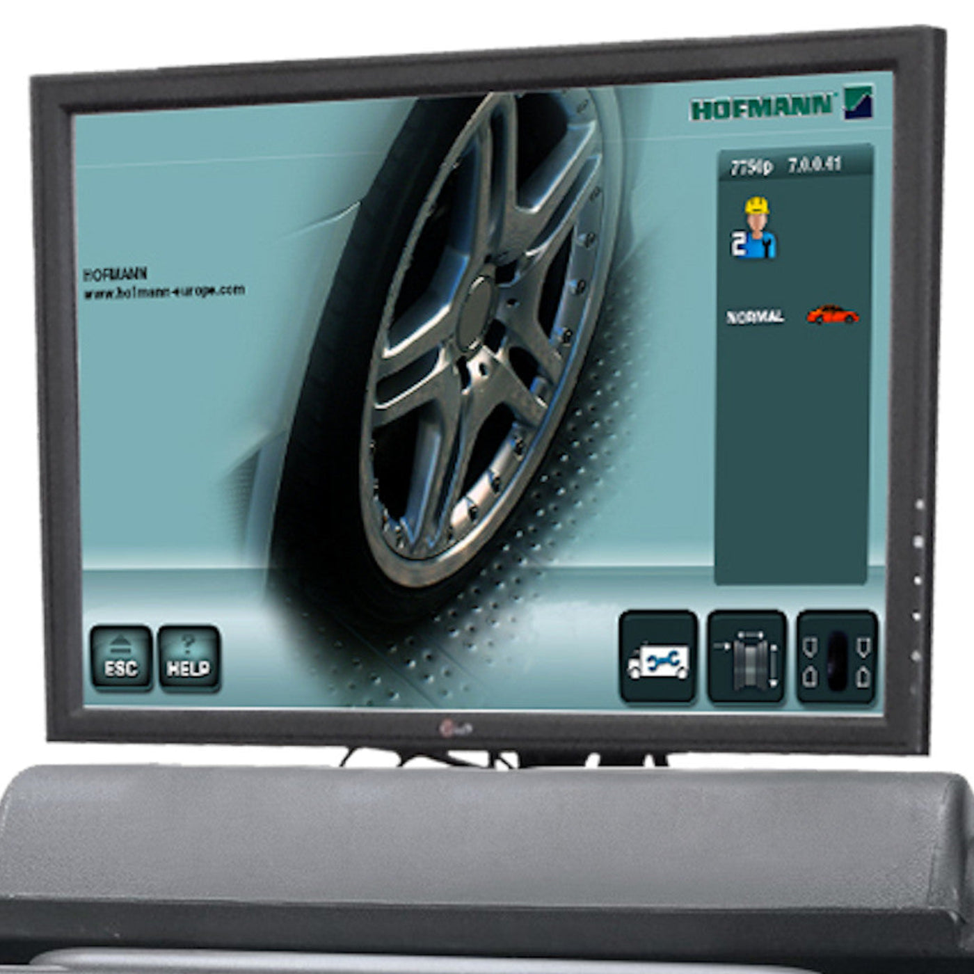 Hofmann | Geodyna 7800P Wheel Balancer with Touchscreen Monitor & Non-Contact Data Entry - EEWB753BEB