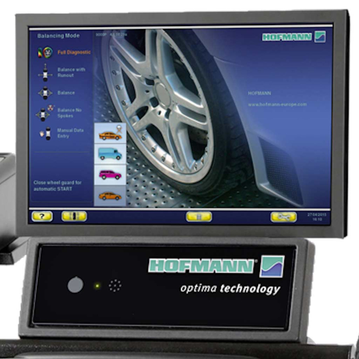 Hofmann | Geodyna 9000P Diagnostic Wheel Balancer with Touchscreen & 3D Camera Technology  - EEWB771AP230