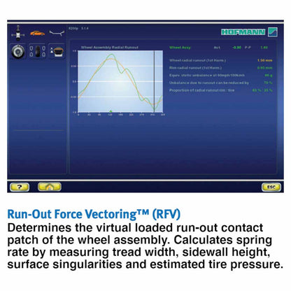 Hofmann | Geodyna 9000P Diagnostic Wheel Balancer with Touchscreen & 3D Camera Technology  - EEWB771AP230