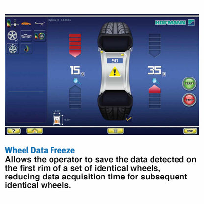 Hofmann | Geodyna 9000P Diagnostic Wheel Balancer with Touchscreen & 3D Camera Technology  - EEWB771AP230