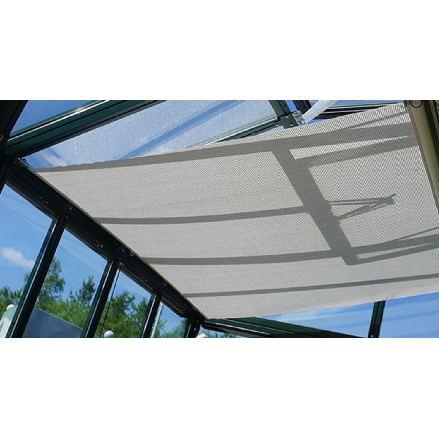 Hoklartherm | Retractable Shade Cloth Curtains for Janssens Modern Greenhouses, White Aluminized HOK-MODERN-SHADE