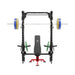 MAJOR FITNESS All-In-One Home Gym Folding Power Rack Package Lightning F35 - F35BL-PLT01BL-OWPNT230-OBBLS