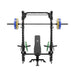 MAJOR FITNESS All-In-One Home Gym Folding Power Rack Package Lightning F35 - F35BL-PLT01BL-OWPNT230-OBBLS