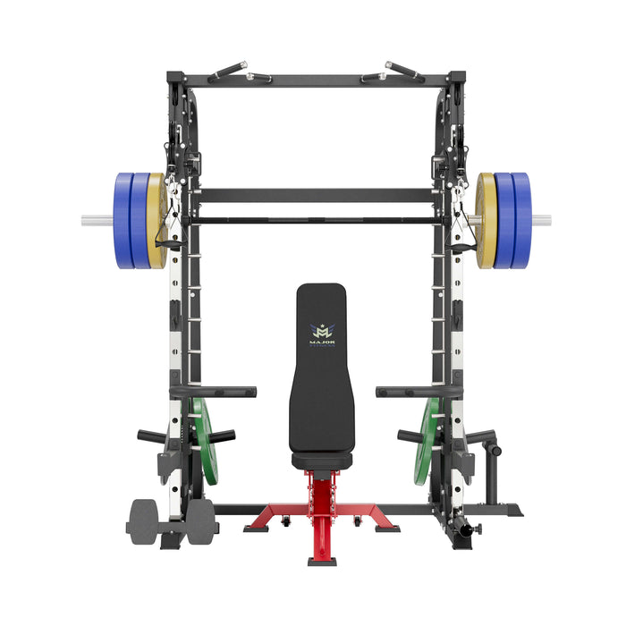 MAJOR FITNESS All-In-One Home Gym Smith Machine Package Spirit B2 - S9-PLT01BL-OWPNT230