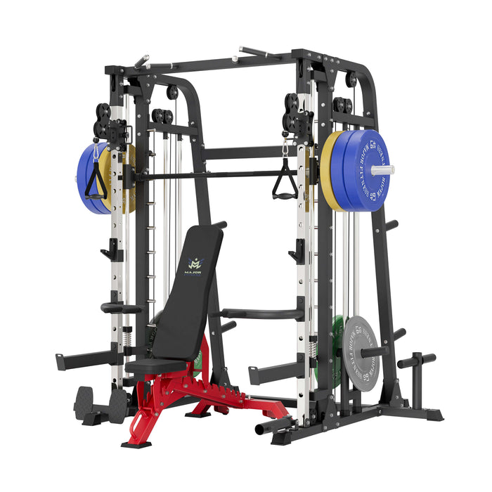 MAJOR FITNESS All-In-One Home Gym Smith Machine Package Spirit B2 - S9-PLT01BL-OWPNT230