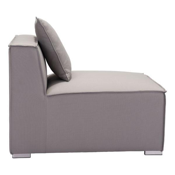 29.5" X 34.6" X 25.4" Middle Gray Chair - 296140