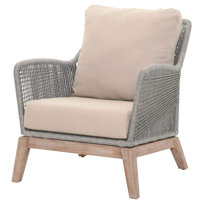 Wicker Loom Club Chair, Light Gray - 335949