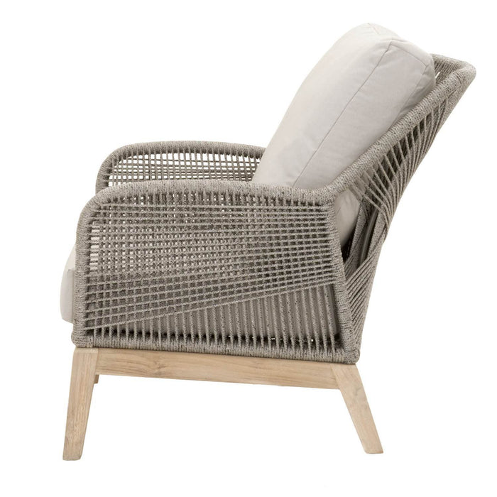 Wicker Loom Outdoor Club Chair, Gray - 335950