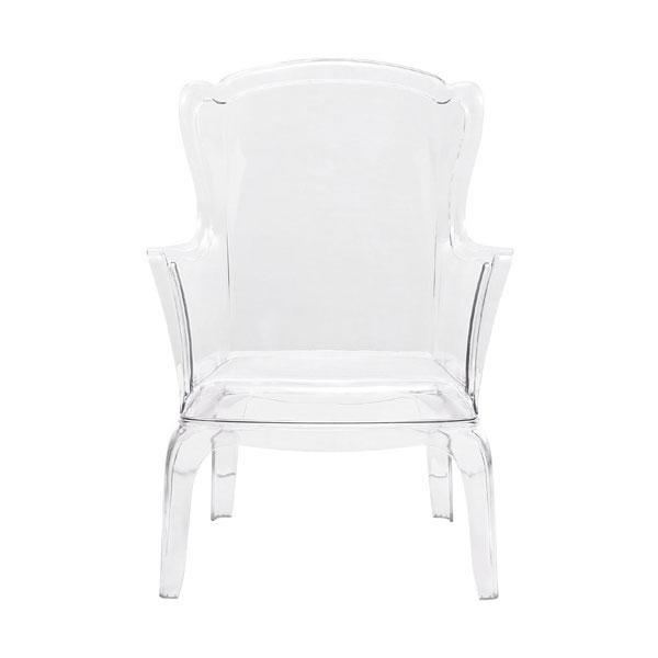 28.3" X 30.5" X 38" Transparent Polycarbonate Chair - 248934