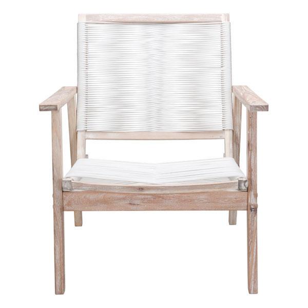 28.9" X 33.1" X 34.4" White W And White Arm Chair - 296138