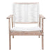 28.9" X 33.1" X 34.4" White W And White Arm Chair - 296138