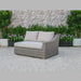 30" Aluminum, Wood, and Rattan Sectional Sofa Set - 282706