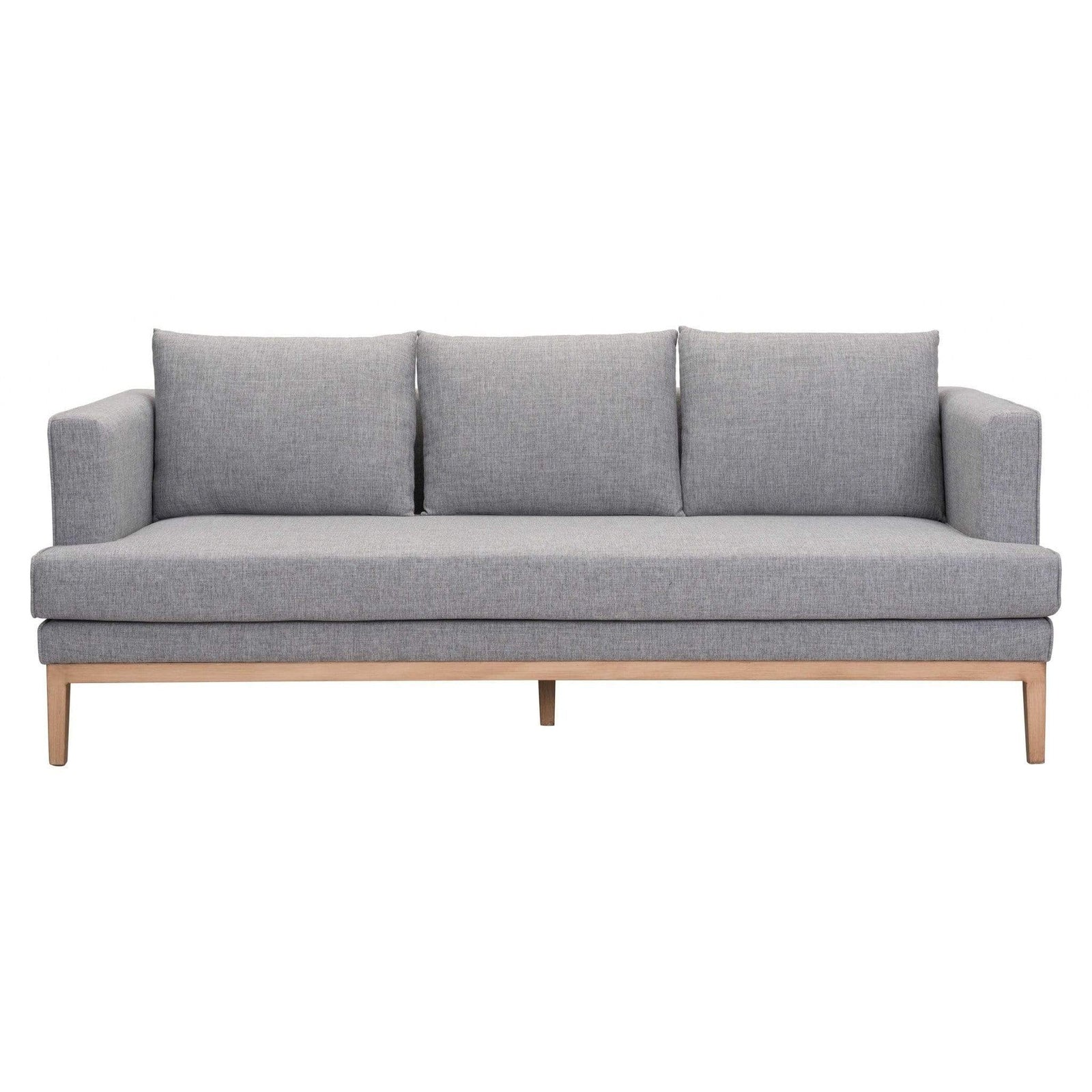 81.5" x 34.6" x 33.5" Gray, Sunproof Fabric, Powder Coated Aluminum, Sofa -364690