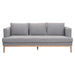 81.5" x 34.6" x 33.5" Gray, Sunproof Fabric, Powder Coated Aluminum, Sofa -364690