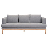 81.5" x 34.6" x 33.5" Gray, Sunproof Fabric, Powder Coated Aluminum, Sofa -364690