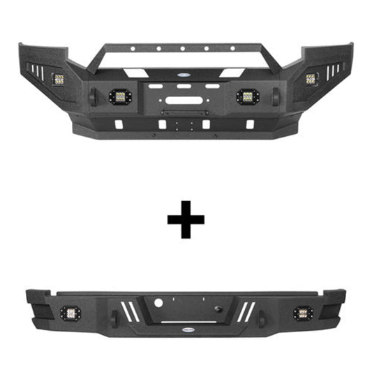 2005-2007 Ford F250 Front Bumper & Rear Bumper - Hooke Road - HE.8505+HE.8504