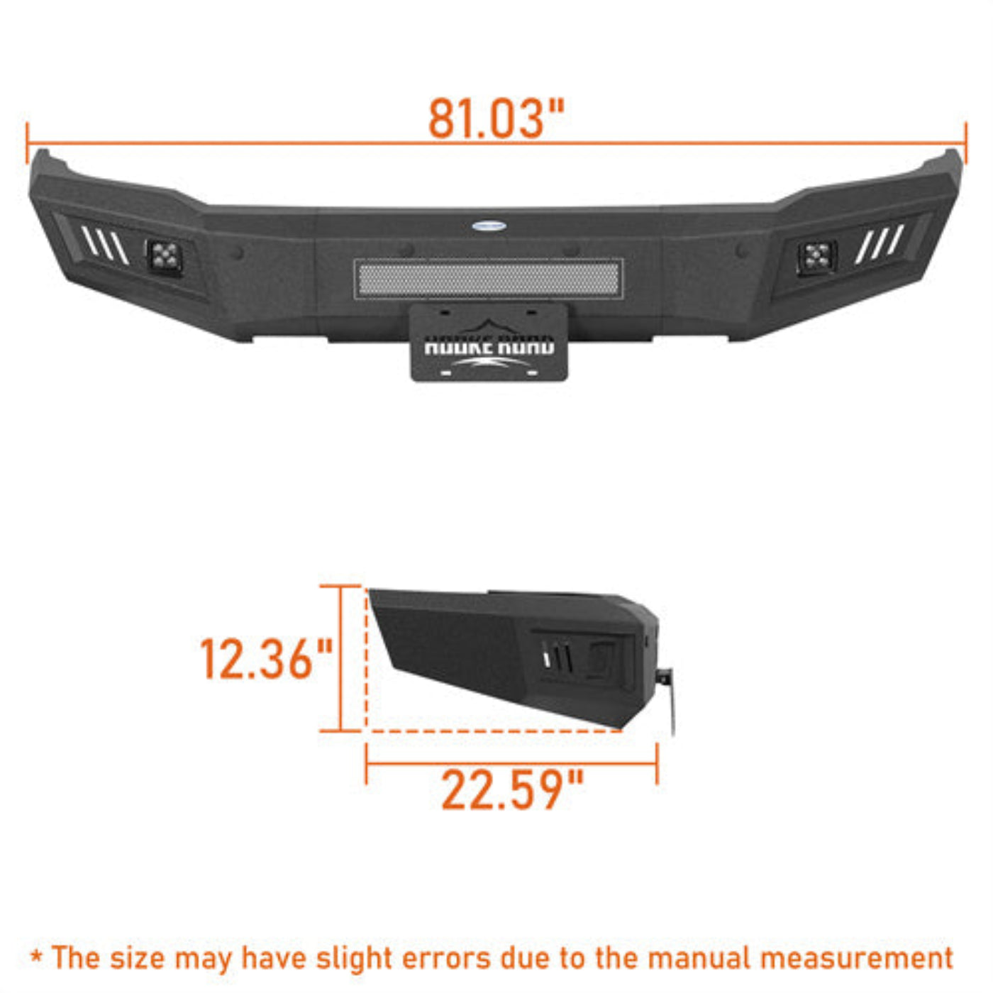 Front Bumper for 2015-2019 Chevy Silverado 2500HD 3500HD - Hooke Road - HE.9533