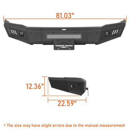 Front Bumper for 2015-2019 Chevy Silverado 2500HD 3500HD - Hooke Road - HE.9533