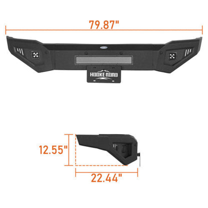 Front Bumper for 2015-2019 Chevy Silverado 2500HD 3500HD w/ Led spotlights - Hooke Road - HE.9534