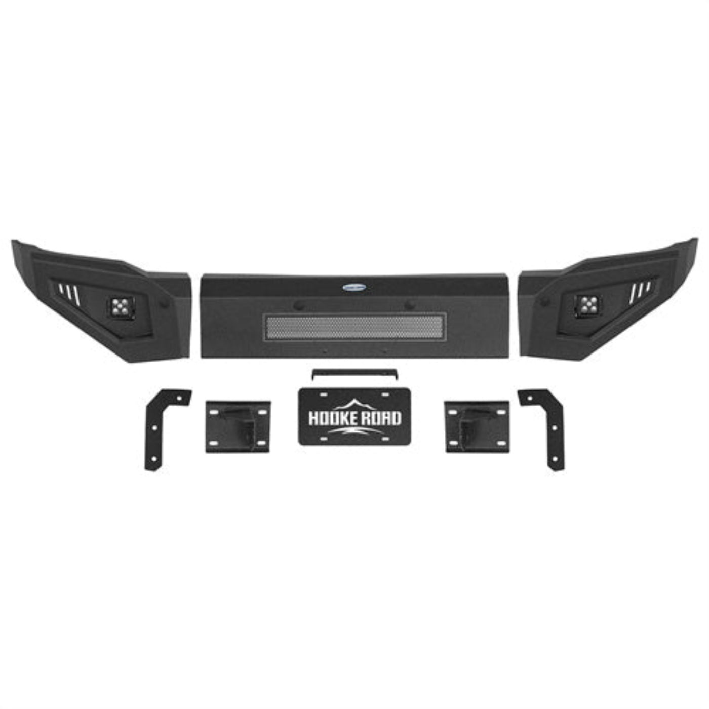 Front Bumper for 2015-2019 Chevy Silverado 2500HD 3500HD w/ Led spotlights - Hooke Road - HE.9534
