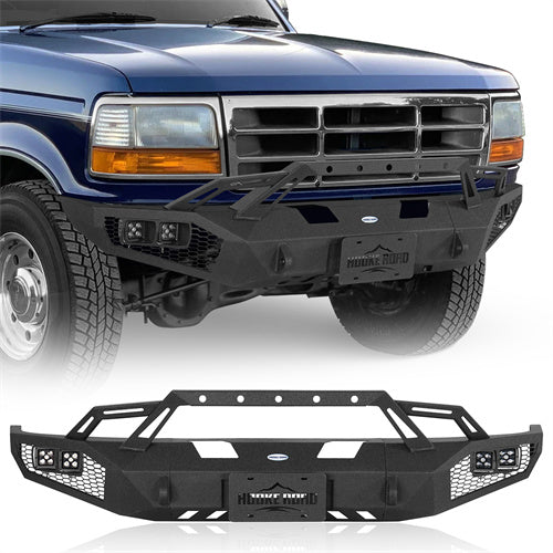 Front Bumper w/ Winch Plate(92-96 Ford Bronco F-150 F-250 F-350) - Hooke Road