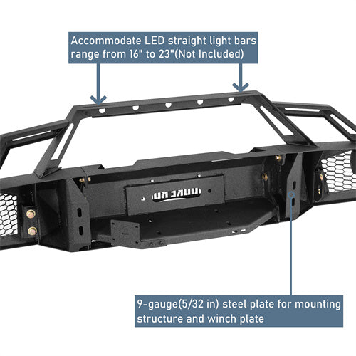 Front Bumper w/ Winch Plate(92-96 Ford Bronco F-150 F-250 F-350) - Hooke Road