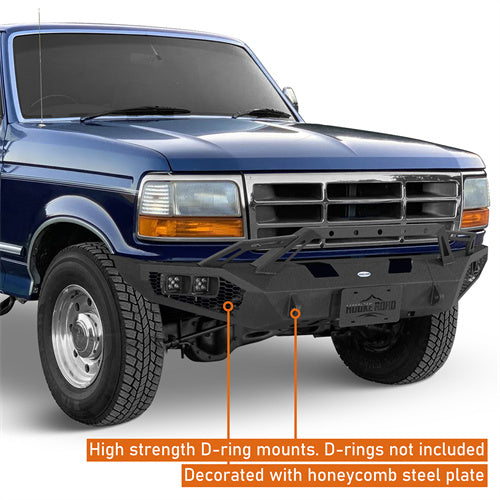 Front Bumper w/ Winch Plate(92-96 Ford Bronco F-150 F-250 F-350) - Hooke Road