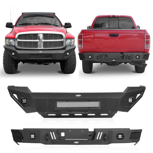 Front & Rear Bumper for 2003-2005 Ram 2500 3500 - HE.6461+HE.6463-1