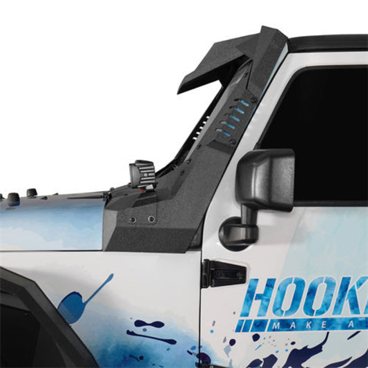 Jeep JK Windshield Frame Armor (07-18 Jeep Wrangler JK) - Hooke Road - HE.2108-BS