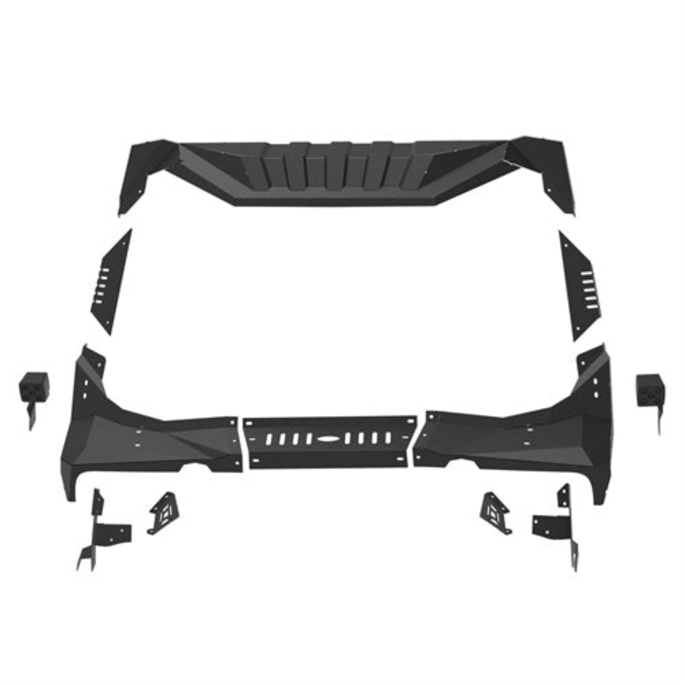 Jeep JK Windshield Frame Armor (07-18 Jeep Wrangler JK) - Hooke Road - HE.2108-BS
